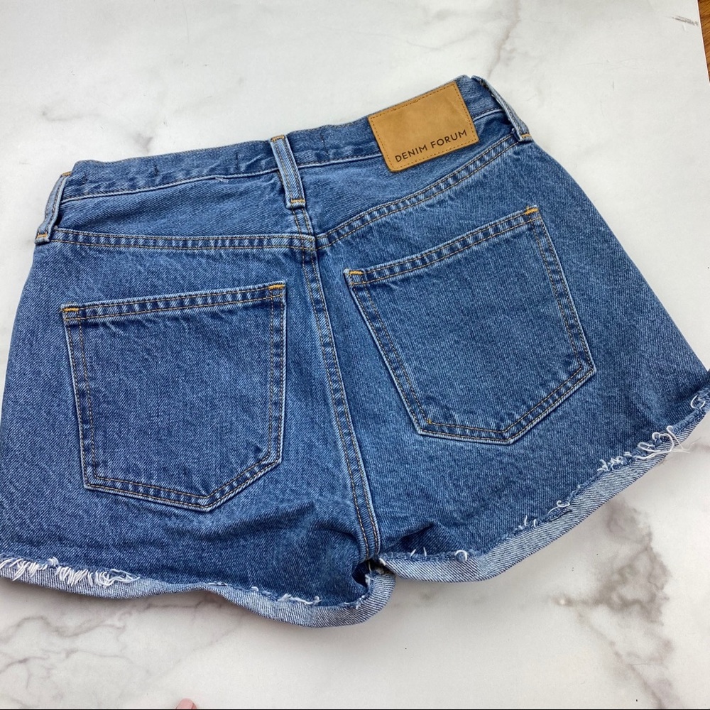 Aritzia Denim Forum cuffed high waisted shorts - Picture 4 of 4